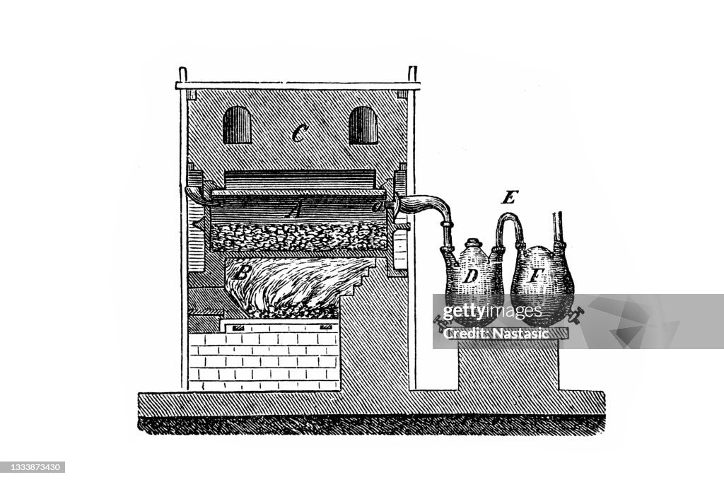 Apparatus for the representation of nitric acid