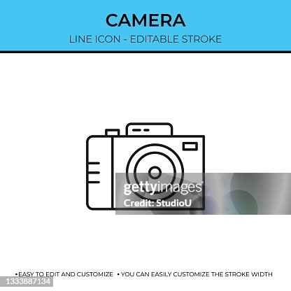 Camera Single Line Icon Camera Single Line Icon
