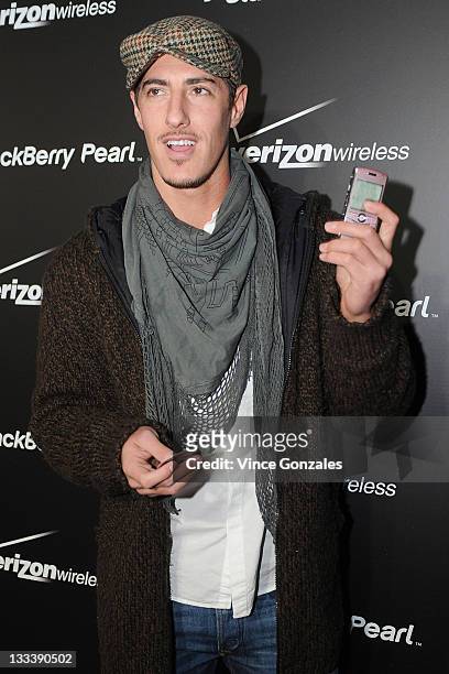 Eric Balfour attends the Launch Party for Verizons New BlackBerry Pearl 8130 at A+D Studio on January 31, 2008 in Los Angeles, California.