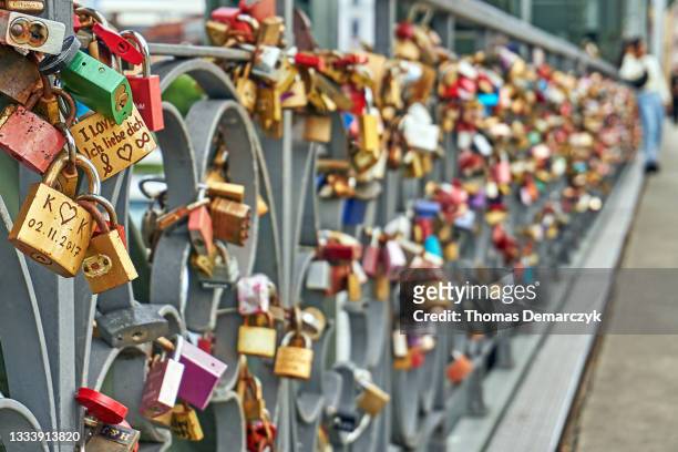 frankfurt - love lock stock pictures, royalty-free photos & images