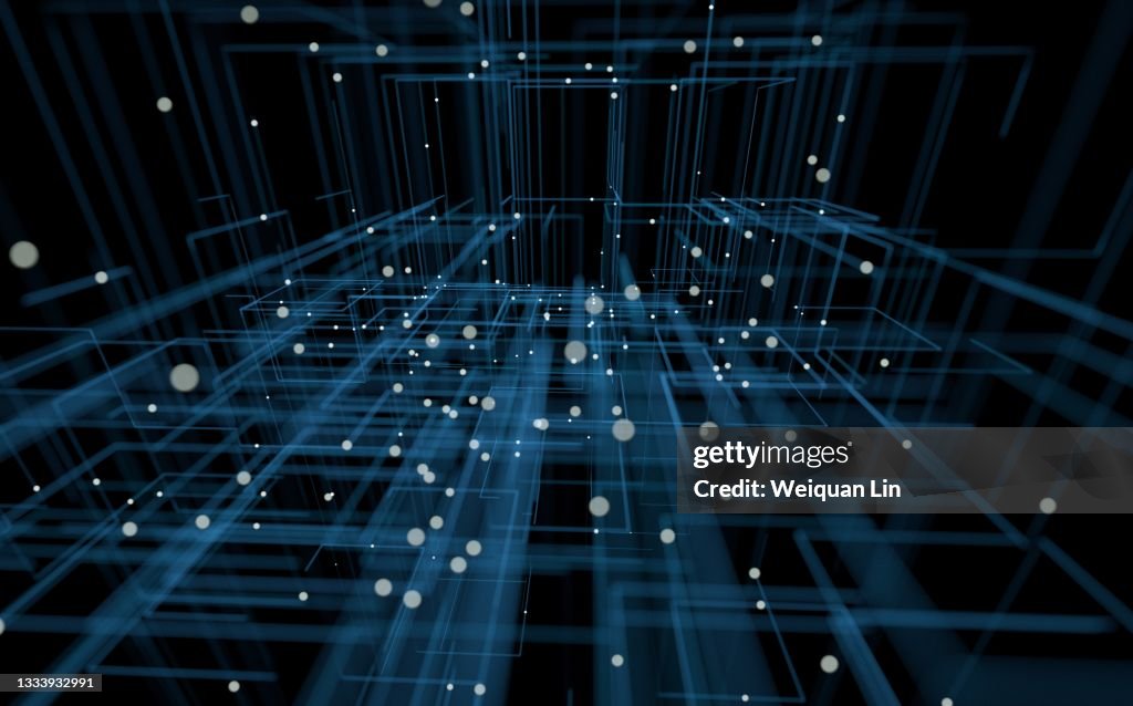 Big Computer Network Computer Network Big Data Concept Rendering High-Res Stock Photo ...