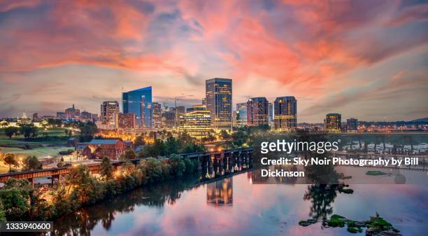 richmond virginia cityscape - richmond stock pictures, royalty-free photos & images