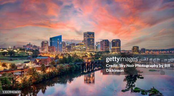 richmond virginia cityscape - richmond usa stock pictures, royalty-free photos & images
