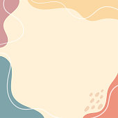 Vector illustration autumn vibers abstract background. Pastel colors with autumn colors.