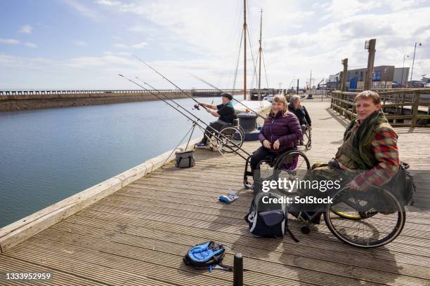 fishing in blyth - blyth northumberland stock pictures, royalty-free photos & images