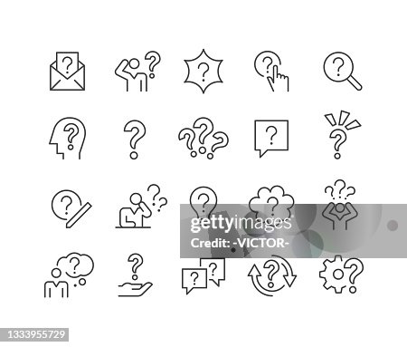 Question Icons - Classic Line Series Question Icons - Classic Line Series