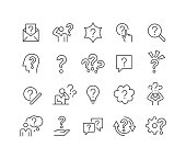 Question Icons - Classic Line Series