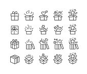 Gift and Surprise Icons - Classic Line Series