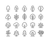 Tree Icons - Classic Line Series