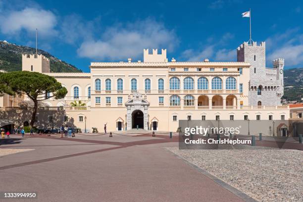 prince's palace of monaco, monte carlo - royal palace monaco stock pictures, royalty-free photos & images