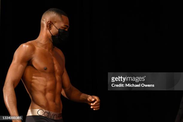 Guillermo Rigondeaux takes the stage prior to weighing in ahead of their WBO bantamweight title fight between John Riel Casimero and Guillermo...