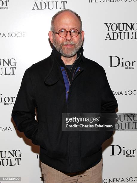 Actor Bob Balaban attends The Cinema Society & Dior Beauty screening of "Young Adult" at the Tribeca Grand Screening Room on November 18, 2011 in New...