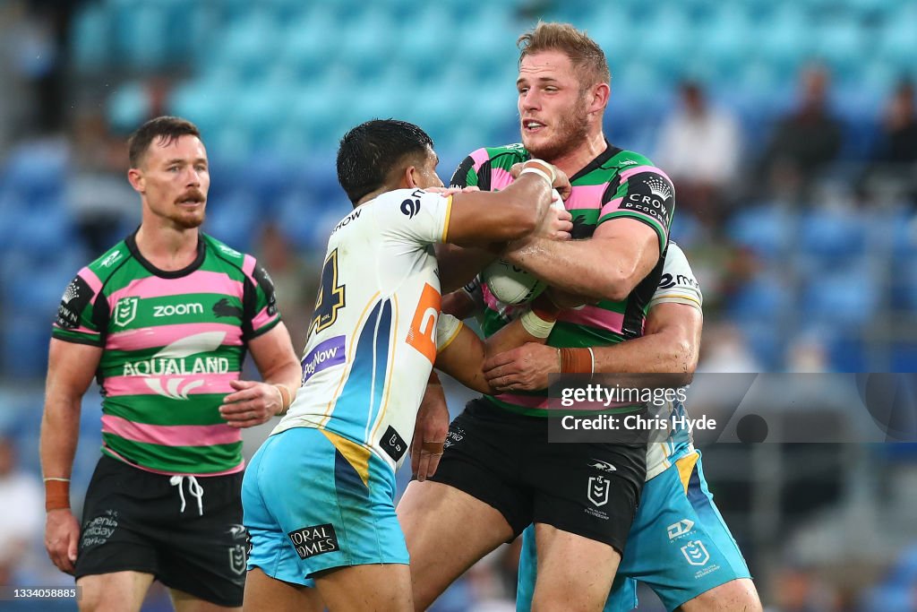 NRL Rd 22 - Rabbitohs v Titans