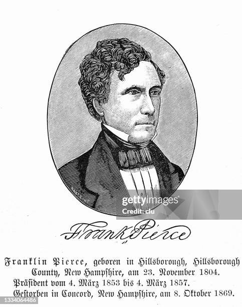 Presidente De Los Eeuu Franklin Pierce, Foto de stock