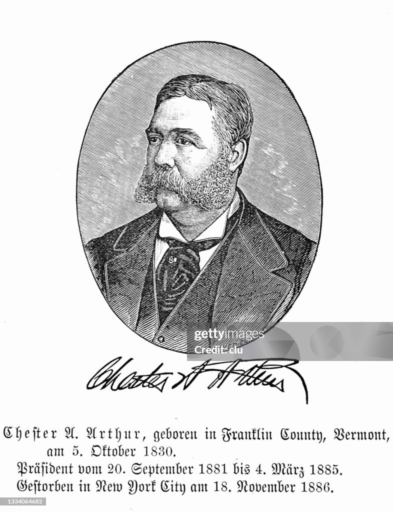 US President Chester A. Arthur