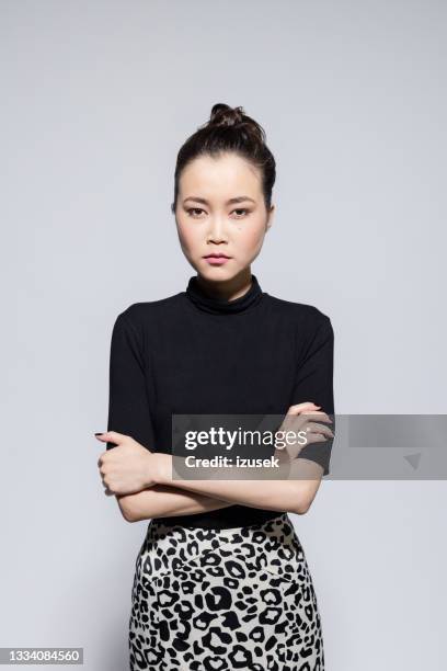 angry asian young woman - mongolian women stock pictures, royalty-free photos & images