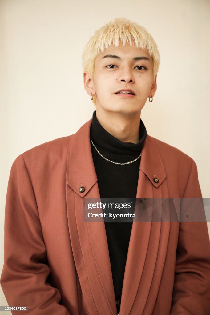 Portrait of Young Asian Blond