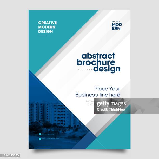brochure flyer design layout template - pamphlet stock illustrations