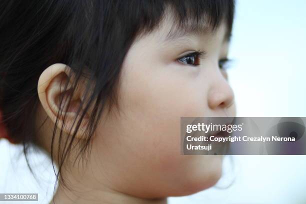 beautiful child in close up - close up eye side stock pictures, royalty-free photos & images