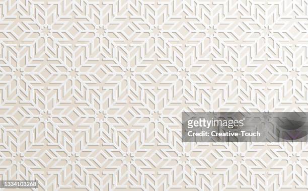 paper ornamental backgrounds - arabic style stock illustrations