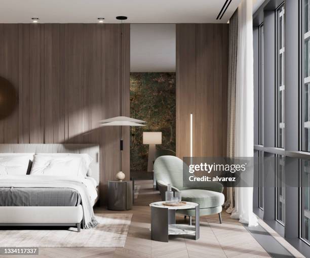 digital graphical rendering of a luxury hotel suite - hotel suite imagens e fotografias de stock