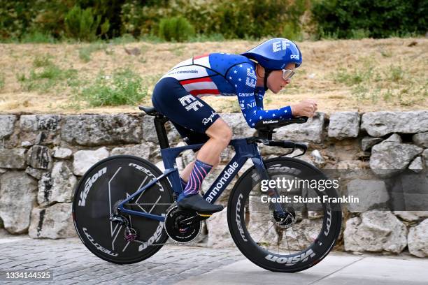 Lawson Craddock of United States and Team EF Education - Nippo competes during the 76th Tour of Spain 2021, Stage 1 a 7,1km individual time trial...