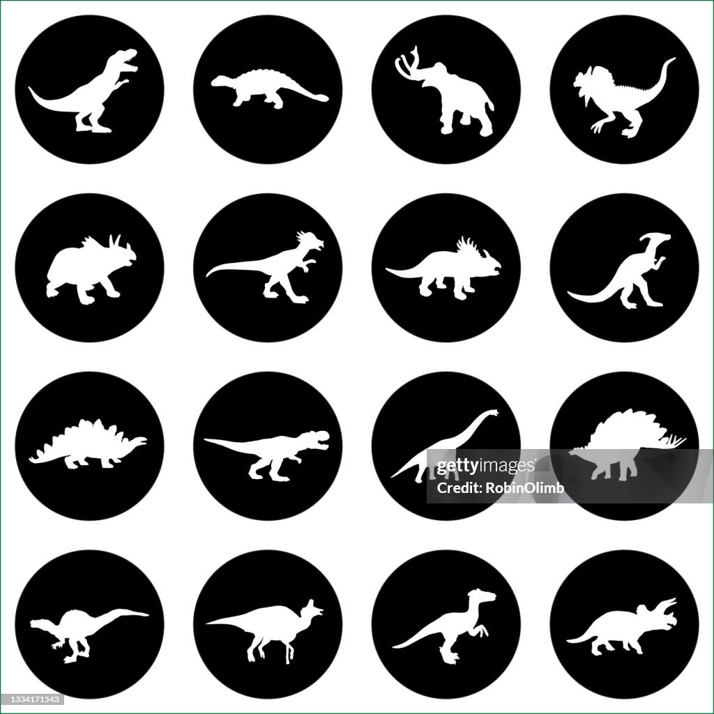 Dinosaur Circle IconsDinosaur Circle Icons