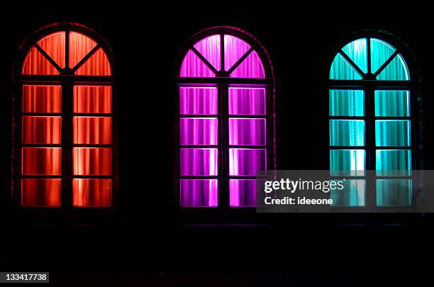 window illumination - gentlemens club stock pictures, royalty-free photos & images