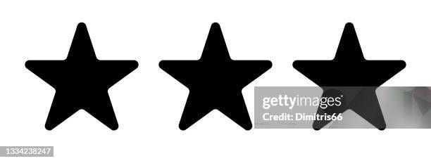 three stars - three stars stock illustrations