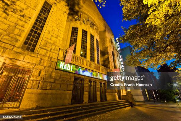 View of the theatre HAU 1, Hebbel am Ufer on August 14, 2021 in Berlin, Germany. The venue is closed to the public due to the restrictions imposed by...