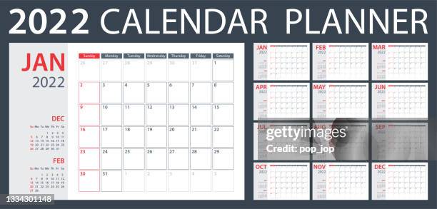 ilustraciones, imágenes clip art, dibujos animados e iconos de stock de calendar planner 2022 - plantilla vectorial. la semana comienza el domingo - julio