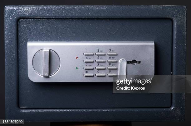 steel security safe - safety deposit box stock pictures, royalty-free photos & images