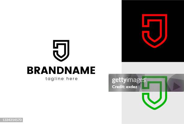 j letter based logo - j stock illustrations
