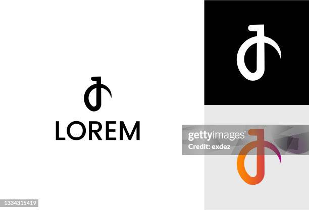 ilustraciones, imágenes clip art, dibujos animados e iconos de stock de logotipo basado en letras j - letra j