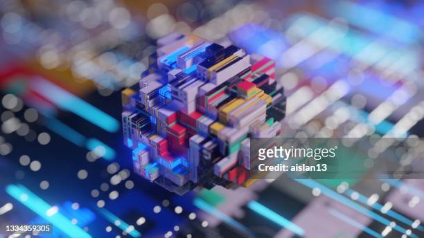 security encryption, cybernetics working concept - quantum stock pictures, royalty-free photos & images