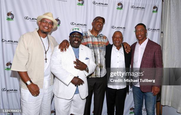 David Justice, Cedric The Entertainer, Julius Erving, Ozzie Smith and Marcus Allen attend the 8th annual Cedric The Entertainer Golf Classic Lexus...