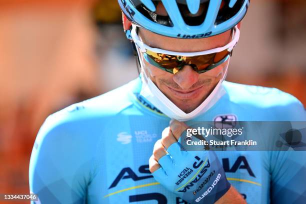 Luis Leon Sanchez Gil of Spain and Team Astana – Premier Tech prepares for the race prior to the 76th Tour of Spain 2021, Stage 3 a 202,8km stage...