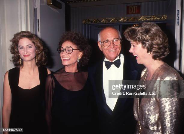 View of, from left, Kate Lear, her parents, Frances Lear and television writer and producer Norman Lear, and sister Maggie Lear attend the 10th...