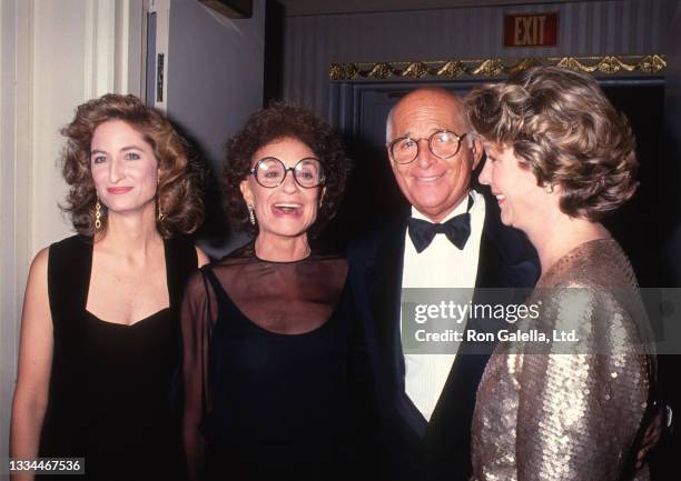 View of, from left, Kate Lear, her parents, Frances Lear and television writer and producer Norman Lear, and sister Maggie Lear attend the 10th...