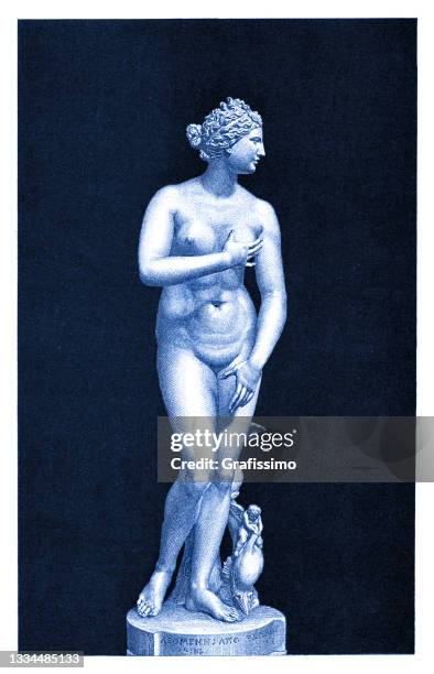 ilustrações de stock, clip art, desenhos animados e ícones de venus de' medici sculpture drawing 1895 - estátua de belas artes