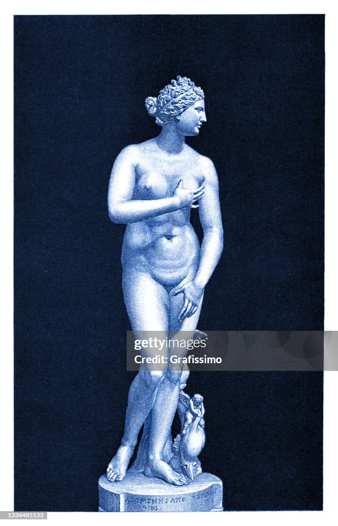 Venus de' Medici sculpture drawing 1895