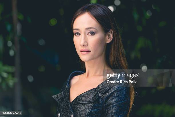Actress Maggie Q poses for a photo at the Four Seasons Hotel Los Angeles in Beverly Hills, CA.