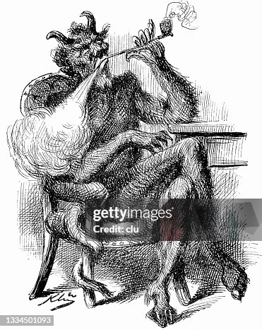 Devil smokes a Sunday pipe Devil smokes a Sunday pipe