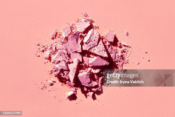 eye shadow matte pink sand texture background. - eye shadow stock pictures, royalty-free photos & images