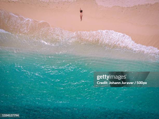 aerial view of beach,anse ally rodrigues island mu,mauritius - mauritius beach stock-fotos und bilder