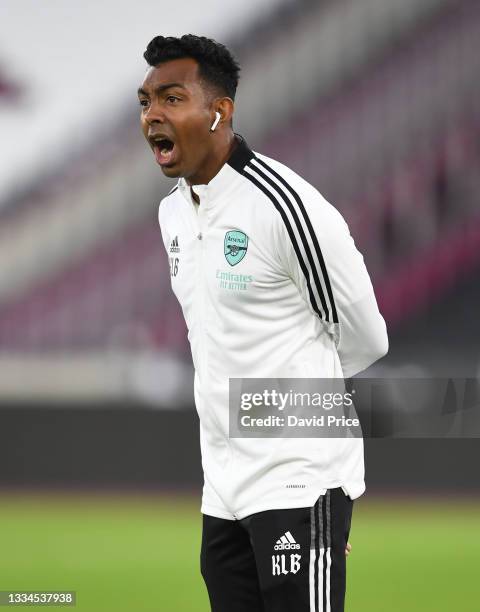 Kevin Betsy the Arsenal U23 Head Coach during the Premier League 2 match between West Ham United U23 and Arsenal U23 at London Stadium on August 16,...