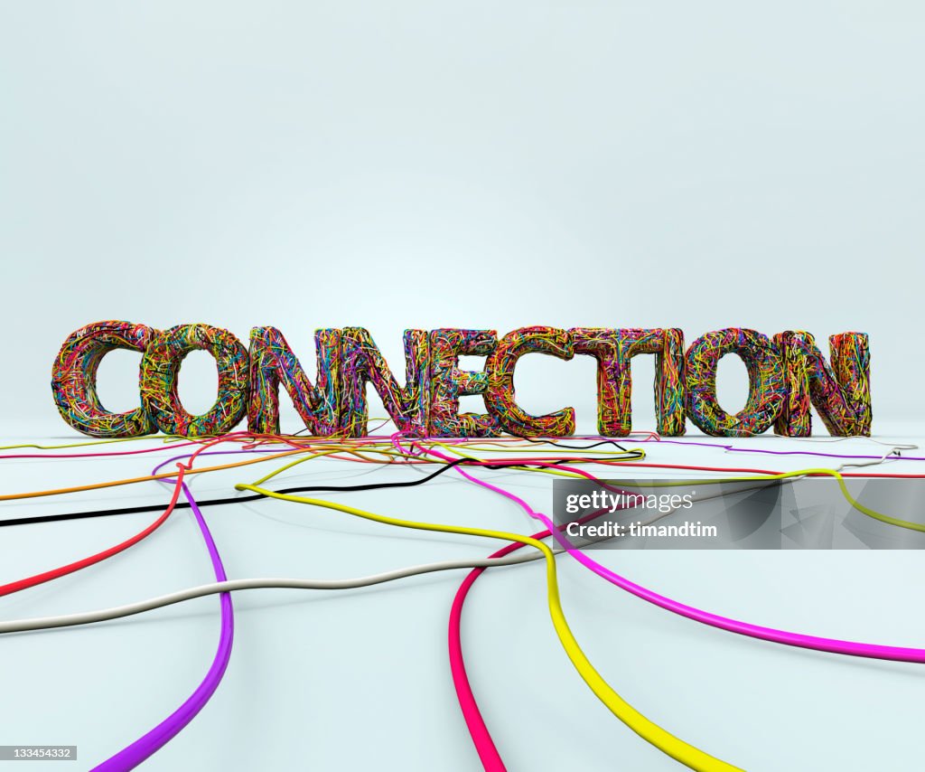 Word Connection Made With Wires High-Res Stock Photo - Getty Images