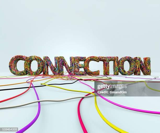 Connectioni Word Word Connection Made With Wires High-Res Stock Photo - Getty Images