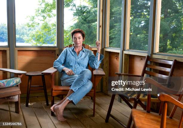 Actress Julianne Nicholson is photographed for Boston Globe Magazine on July 31, 2021 near Utica, New York.