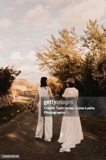 same sex elopement wedding - civil partnership stock pictures, royalty-free photos & images